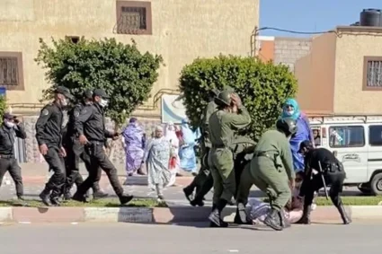 الاحتلال المغربي يقمع الطلبة الصحراويين